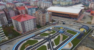 Ağrı'da Çocuk Trafik Eğitim Parkı tamamlanarak hizmet için gün sayıyor