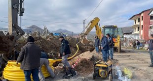 Arapgir'de doğalgaz çalışmaları hız kesmeden devam ediyor