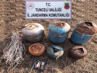 Tunceli'de 6 EYP düzeneği ve 180 kilo patlayıcı madde imha edildi