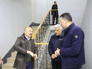 Ağrı Valisi Varol, polisevinde incelemelerde bulundu