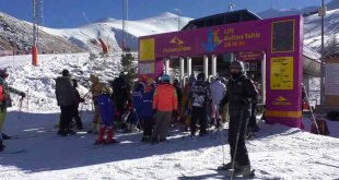 Palandöken'de hafta sonunda kayak keyfi