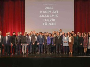 Kasım ayı Bilimsel Teşvik ve Ödül Töreni düzenlendi