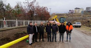 Arapgir'de doğalgaz çalışmalarına başlandı