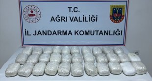 Ağrı'da 31 kilo 587 gram uyuşturucu ele geçirildi