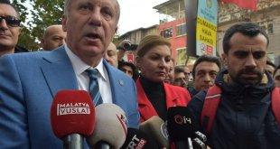 Memleket Partisi Genel Başkanı İnce, Malatya'da esnafı ziyaret etti