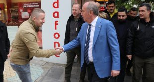 Memleket Partisi Genel Başkanı İnce, Elazığ'da esnafı ziyaret etti