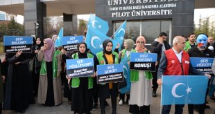 Çin'in Sincan Uygur Özerk Bölgesi politikaları Diyarbakır, Bingöl ve Şırnak'ta protesto edildi