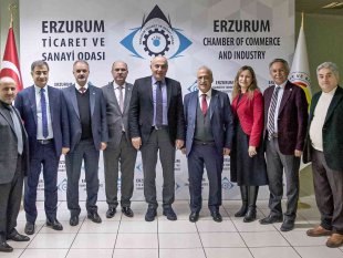 Rektör Çomaklı'dan ETSO ve ETB'ye hayırlı olsun ziyareti