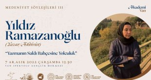 Yazar Yıldız Ramazanoğlu Van'da söyleşi düzenleyecek