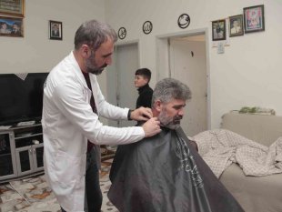 Tatvan Belediyesinden evde ücretsiz kuaför hizmeti