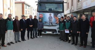 Erzincan'dan Suriye'ye 1 tır insani yardım gönderildi