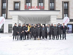 Kazakistan Short Track Milli Takımı, dünya kupasına Erzurum'da hazırlanıyor