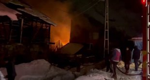 Pazaryolu'nda korkutan yangın