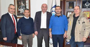 2023 ISF kış oyunları heyetinden ETSO'ya ziyaret