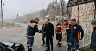 Pütürge Kaymakamı Özen'den kara yolları bakımevine ziyaret