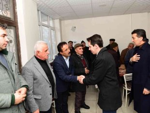 Kaymakam Sakarya ve Başkan Şeylan'dan Babur ailesine taziye ziyareti