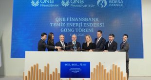 Borsa İstanbul'da gong, QNB Finansbank Temiz Enerji Endeksi için çaldı