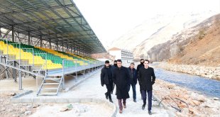 Çatak Kaymakamı Sakarya ve Belediye Başkanı Şeylan yatırımları inceledi