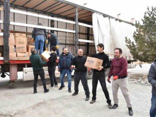 Erzincan İl Milli Eğitim Müdürlüğü 6. yardım tırını uğurladı