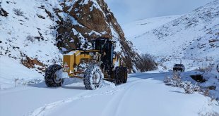 Gürpınar Belediyesi'nin karla mücadele çalışması