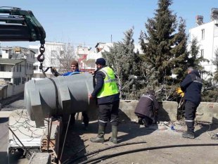 ESKİ, 70 personel ve 21 iş makinası ile deprem bölgesinde