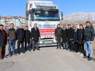 Erzincan TSO'nun 2. yardım tırı yola çıktı