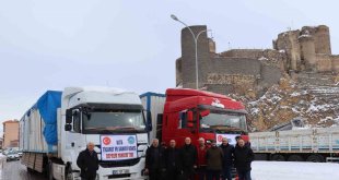 Oltu Ticaret ve Sanayi Odası yardım tırları yola çıktı