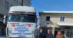 Damızlık koyun yetiştiricileri birliğinden deprem bölgesine yardım