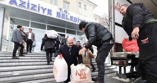 Aziziye Belediyesi'nde yardım seferberliği