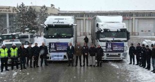 Büyükşehir'den deprem bölgesine yardım konvoyu