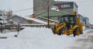 Varto'da kar temizleme çalışması