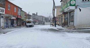 Karlıova ve Genç'te kar yağışı