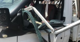 Kars'ta tarlaya devrilen kamyonetin sürücüsü yaşamını yitirdi