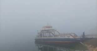 Çemişgezek-Elazığ feribot seferleri sis nedeniyle iptal edildi