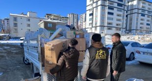 Elaziz-Der deprem bölgesinde yardımlara devam ediyor