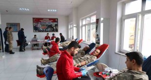 Ağrı'da Jandarmadan Kızılay'a kan desteği