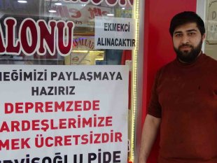 Van'daki fırıncıdan depremzedelere ücretsiz ekmek