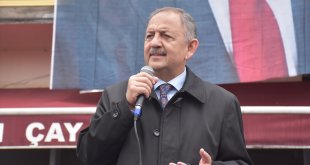 AK Parti'li Özhaseki, Kars'ta partisinin seçim koordinasyon merkezi açılışında konuştu: