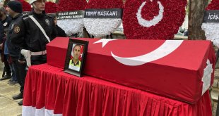 Şehit polis memuru Musa Keskin Elazığ'da son yolculuğuna uğurlandı