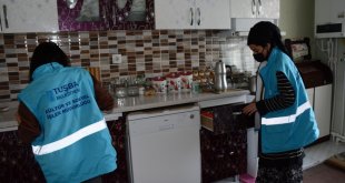Tuşba Belediyesinden bayram öncesi evde temizlik hizmeti