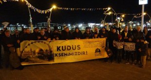 "Dünya Kudüs Günü" münasebeti ile Ağrı'da basın açıklaması gerçekleştirildi