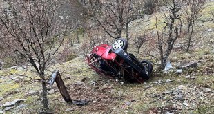 Malatya'da uçuruma devrilen otomobildeki bebek öldü