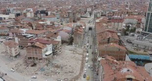 Malatya'daki yıkım havadan görüntülendi