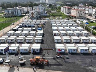 Yakutiye Belediyesi'nin konteyner mahallesi büyük beğeni kazandı