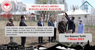 Ağrı'da Meyve Ağaçları İçin Budama Kursu Düzenlenecek