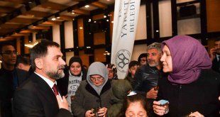 Yakutiye Belediyesi depremzedeleri iftar yemeğinde ağırladı