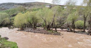 Tekman'da sağanak yağış derelerin taşmasına neden oldu