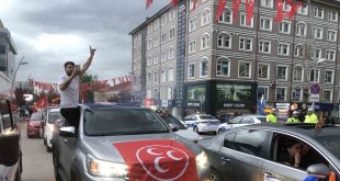 Erzurum'da Erdoğan sevinci