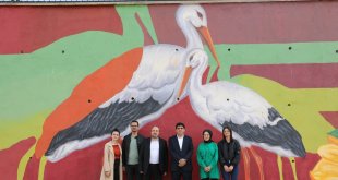 Iğdır Üniversitesinde bulunan 400 metrekarelik duvar, sanatla buluştu