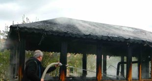 Posof'ta çay ocağında yangın